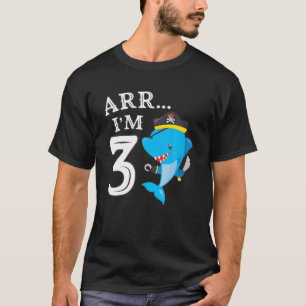 Camiseta Niños ARR Soy 3 cumpleaños Pirata I 3 cumpleaños S