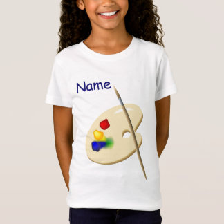 Camiseta Niños artistas Chicas de paleta rosa muñeca bebé T