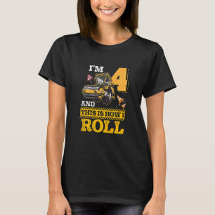 Camiseta Niños Así Es Como Monto El Roller De Asfalto De 4 