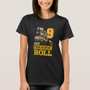 Camiseta Niños Así Es Como Monto El Roller De Asfalto De 9 