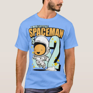Camiseta Niños Astronauta de cumpleaños de 2 años