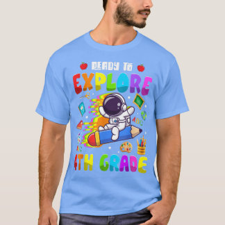 Camiseta Niños astronautas Chicas listos para explorar la 4