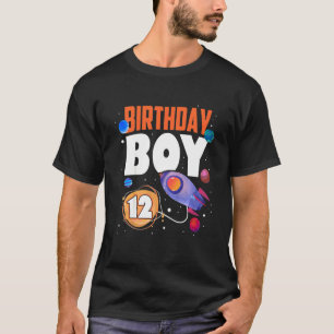 Camiseta Niños Astronautas de 12 años en el espacio exterio