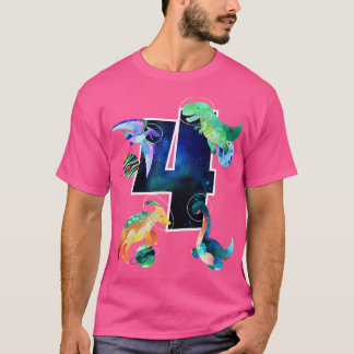 Camiseta Niños Astronautas del espacio exterior Dinosaurios