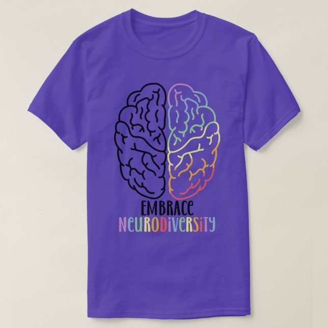 Camiseta Niños Autismo ASD Neurodiversidad Tee Abrazo TDAH  (Diseño del anverso)