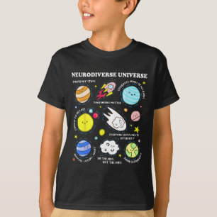 Camiseta Niños Autismo Conciencia Neurodiverso Universo Neu