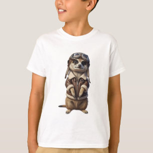 Camiseta Niños aventureros pilotos suricatos