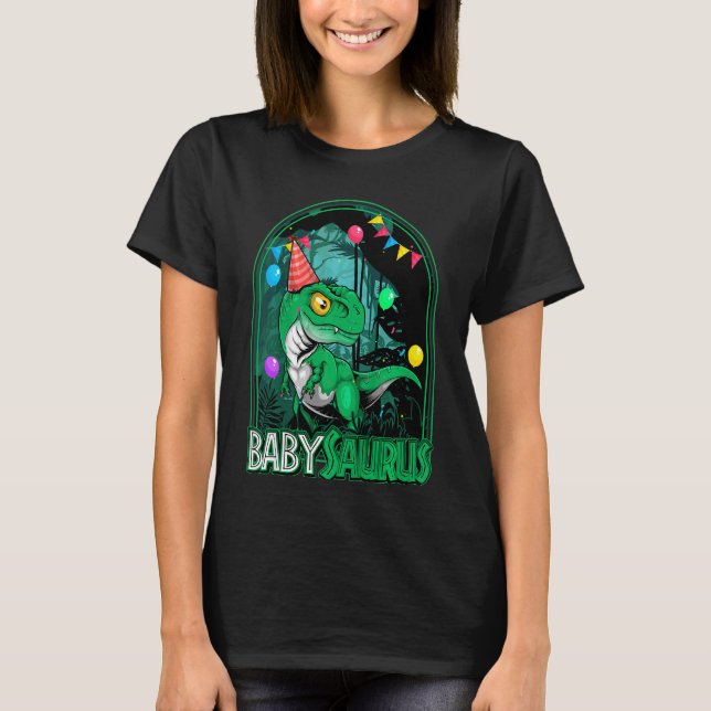 Camiseta Niños Babysaurus Trex Dinosaur Boy Chica coincidie (Anverso)
