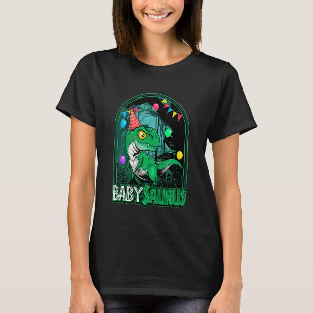 Camiseta Niños Babysaurus Trex Dinosaur Boy Chica coincidie (Anverso)