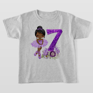 Camiseta Niños Bailarín de ballet afroamericano de 7 años C
