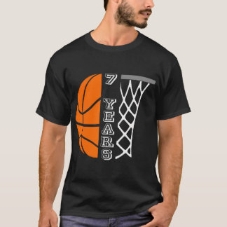 Camiseta Niños Baloncesto Cumpleaños De Niños De 7 Años