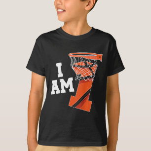 Camiseta Niños Baloncesto Primer cumpleaños niño Báscara de