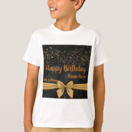 Camiseta Niños Básicos Feliz Cumpleaños Saludos Mensajes de