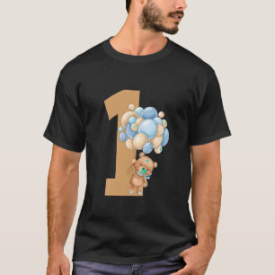 Camiseta Niños beary primer cumpleaños Teddy Bear primer cu