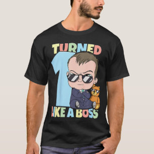 Camiseta Niños bebé Chica de primer cumpleaños 1 año como u