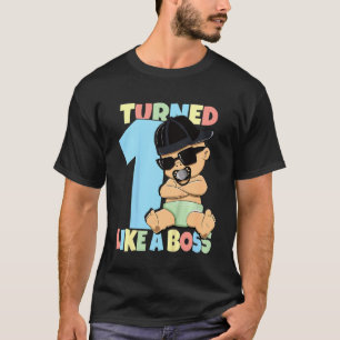 Camiseta Niños bebé Chica de primer cumpleaños 1 año como u