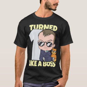 Camiseta Niños bebé Chica de primer cumpleaños 1 año como u