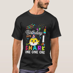 Camiseta Niños Bebé Cute Tiburón Primer Niño Chica 1 Año