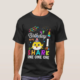 Camiseta Niños Bebé Cute Tiburón Primer Niño Chica 1 Año
