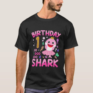 Camiseta Niños Bebé Cute Tiburón Primer Niño Chica 1 Año