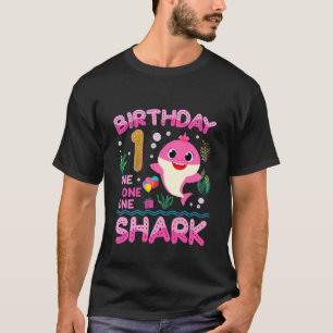 Camiseta Niños Bebé Cute Tiburón Primer Niño Chica 1 Año