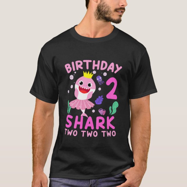 Camiseta Niños Bebé Cute Tiburón Segundo Nacimiento Niño Ch (Anverso)