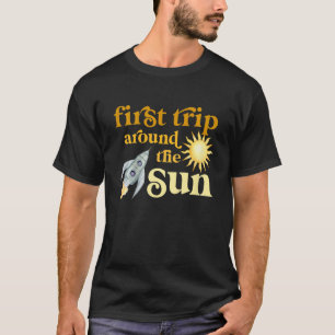 Camiseta Niños Bebé Espacio Exterior Primer Arou de Viaje d