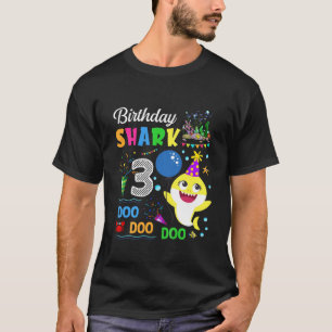 Camiseta Niños bebé lindo tiburón niño cumpleaños de dos añ