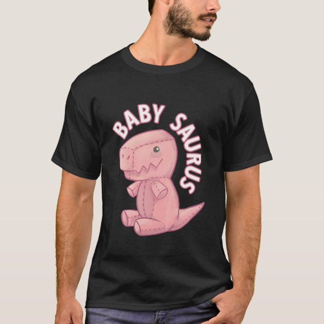 Camiseta Niños Bebé Saurus Dino Juguete Cuidadosamente Para (Anverso)