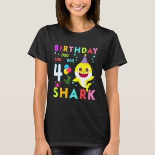 Camiseta Niños bebé tacita tiburón cuarto Chica de cumpleañ