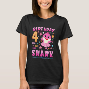 Camiseta Niños bebé tacita tiburón cuarto Chica de cumpleañ