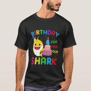 Camiseta Niños Bebé Tiburón Cuarto Niño Chica De Cumpleaños