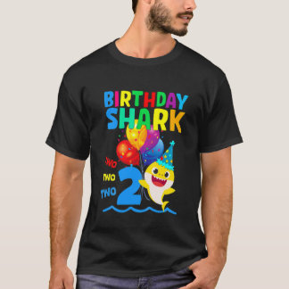 Camiseta Niños Bebé Tiburón Niño Niño De 2 Años Chica De 2
