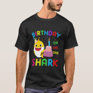 Camiseta Niños Bebé Tiburón Primer Niño Chica 1 Año G