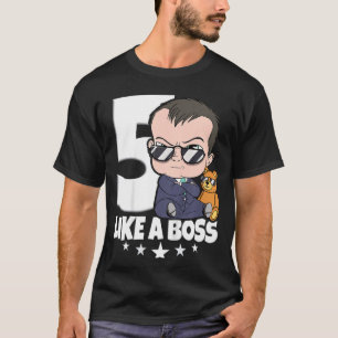 Camiseta Niños Bebés Quinto Chica De Cumpleaños 5 Años Como