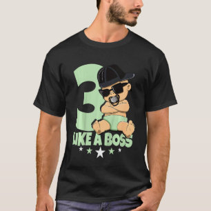 Camiseta Niños Bebés Tercer Chica De Cumpleaños 3 Años Como
