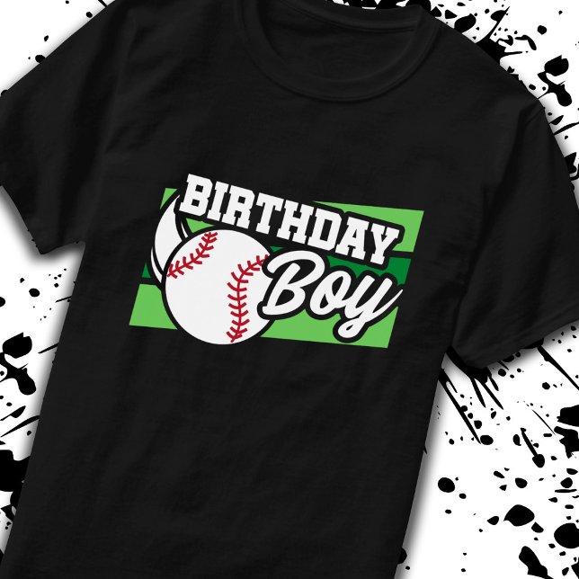 Camiseta Niños Béisbol Fiesta de Cumpleaños (Subido por el creador)