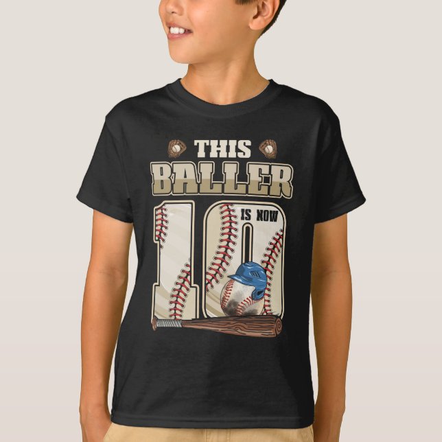 Camiseta Niños Béisbol Niño de 10 Años (Anverso)