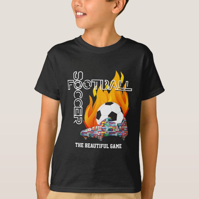 Camiseta Niños Bello Juego Mundo FÚTBOL FÚTBOL (Anverso)