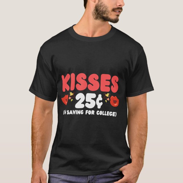 Camiseta Niños Besan 25 centavos Toddler Funny Valentine Da (Anverso)