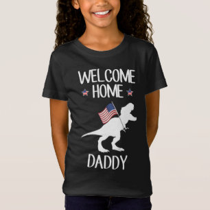 Camiseta Niños Bienvenidos A Casa Papi Dinosaur T-Rex Ameri
