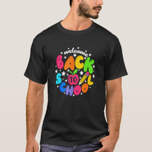 Camiseta Niños Bienvenidos de vuelta al colegio Primer día 