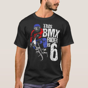 Camiseta Niños BMX de 6 años Fiesta de cumpleaños Bicicleta