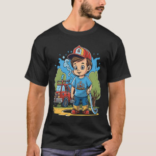 Camiseta Niños bomberos de bomberos de casa de bomberos de 