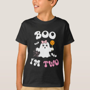 Camiseta Niños Boo Soy Dos Fantasma Segundo Cumpleaños Groo