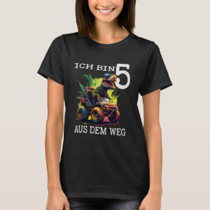 Camiseta Niños Boys Cumpleaños Dino Monstruo Camión Ich bin