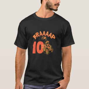 Camiseta Niños Braaap Tengo 10 Años Quad ATV 10 Años Décimo
