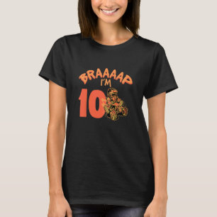 Camiseta Niños Braaap Tengo 10 Años Quad ATV 10 Años Décimo