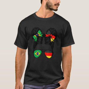 Camiseta Niños brasileños medio alemanes mitad Chicas brasi