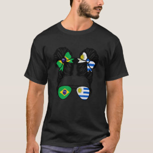Camiseta Niños brasileños medio brasileños mitad uruguayos 